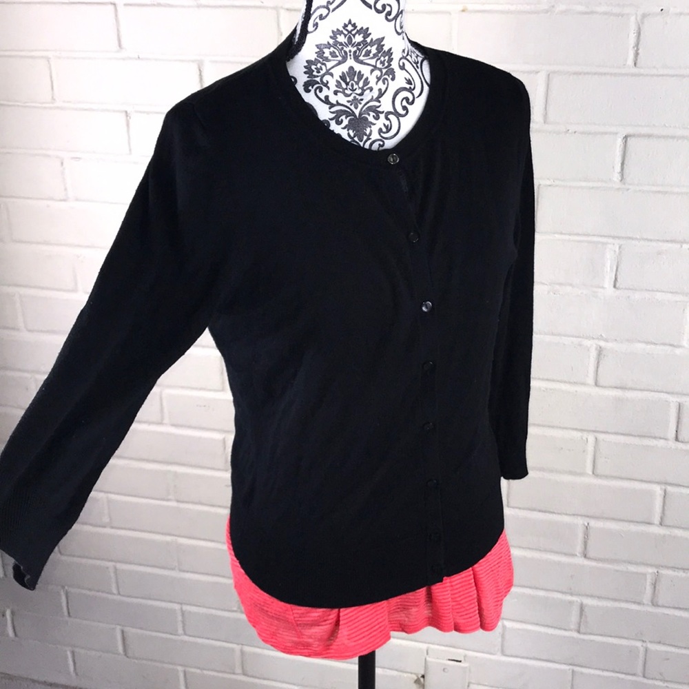 Halogen Black Button Down Cardigan. - image 5